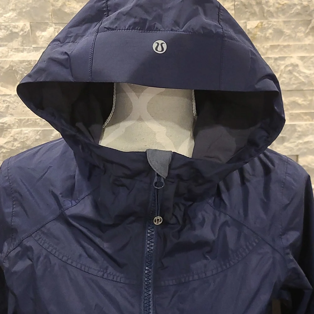 Lululemon No Rain No Gain Jacket Deep Indigo - Picture 12 of 15
